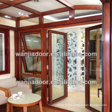 commercial double glass doors/aluminium glass double entry doors/metal glass double entry doors